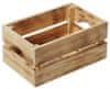 Fából készült, barnásbarna doboz 30 x 20 x 15 cm