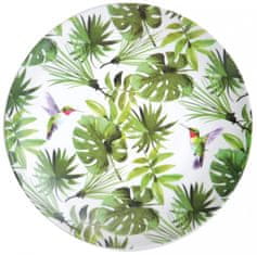 Kesper Műanyag tányér trópusi levelekkel, átmérő 25 cm