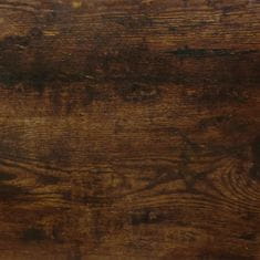 Greatstore füstös tölgyszínű szerelt fa cipőtároló pad 103x30x48 cm