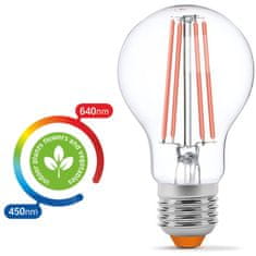 VIDEX LED izzó E27 A60 8W 290lm FITO lámpa termesztő növényekhez 360°