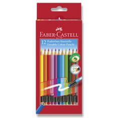 Faber-Castell zsírkréták színes gumival 12 színben