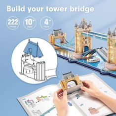CubicFun Megvilágított 3D puzzle Tower Bridge 222 darab