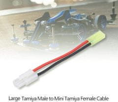 YUNIQUE GREEN-CLEAN 1 részes kábel 16AWG cm 13 dugóátalakító Tamiya nagy apa - mini Tamiya anya adapter töltőkábel