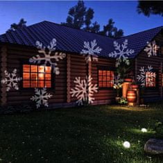 Malatec LED projektor a karácsonyi hópehely külsejének megvilágítására