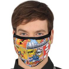 Northix Reusable Protective Mask, 3 Layers - Comic Book 