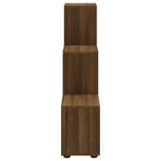 Greatstore barna tölgyszínű szerelt fa lépcsős könyvespolc 107 cm