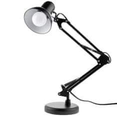 LUMILED Asztali lámpa E27 TOBI fekete + asztali tartó