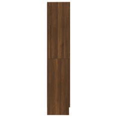 Greatstore barna tölgyszínű szerelt fa könyvszekrény 82,5x30,5x150 cm