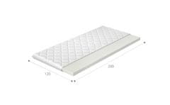 nabbi Kétoldalú habszivacs matrac (fedő) P25 120 120x200 cm