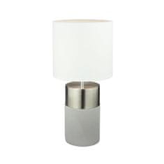 KONDELA Asztali lámpa Qenny típus 19 - fehér/világosszürke