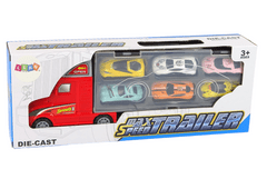 Lean-toys Mega Car Lorry 6 teherautó rámpával Autós eset