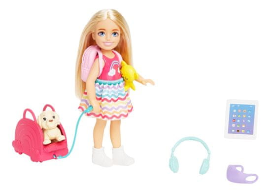Mattel Chelsea HJY17 Barbie baba úton