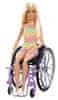 Barbie modell kerekesszékben és kockás overálban - 193 HJT13
