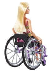 Mattel Barbie modell kerekesszékben és kockás overálban - 193 HJT13
