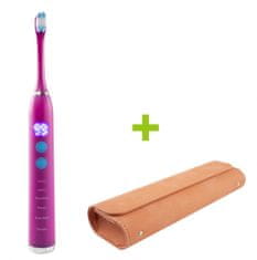 Oxe Elektromos szónikus fogkefe Sonic T1 és utazótáska fogkeféhez, rózsaszín