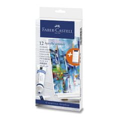 Faber-Castell Akrilfestékek 12 szín, tubus 20 ml