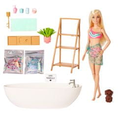Mattel Barbie baba és fürdő szappanos konfettivel Szőke HKT92