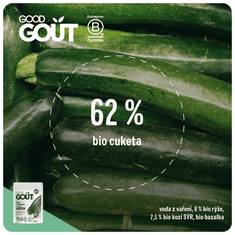 Good Gout Bio cukkini rizottó kecskesajttal, 3x 190 g