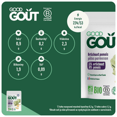 Good Gout Bio articsóka, tészta parmezánnal 3x (190 g)