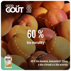 Good Gout Bio sárgabarack banánnal 3x 120 g