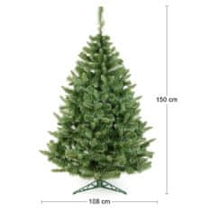 nabbi karácsonyfa Christee 13 150 cm - zöld