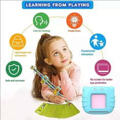 Netscroll Didaktikus játék az angol tanulásához hallgatás és ismétlés útján, angoltanulás játékosan kártyákkal és audió kiejtéssel, helyezze be a kártyát, hallgassa meg és ismételje, fiúknak, kék, LearnEnglish