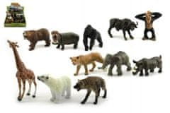 Teddies Állatok szafari ZOO műanyag 10cm - változat vagy szín keveréke