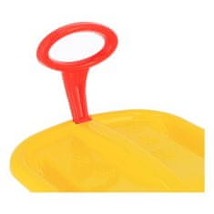 Baby Mix Hócsúszka mozgatható fogantyúval SNOW ARROW 74 cm żółty