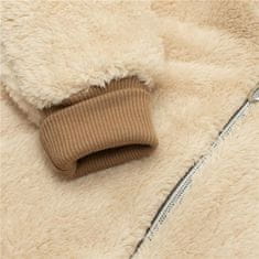 NEW BABY Luxus baba téli kezeslábas Teddy bear bézs 62 (3-6 h) Bézs