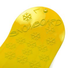 Baby Mix Gyermek hócsúszka SNOWBOARD 72 cm sárga