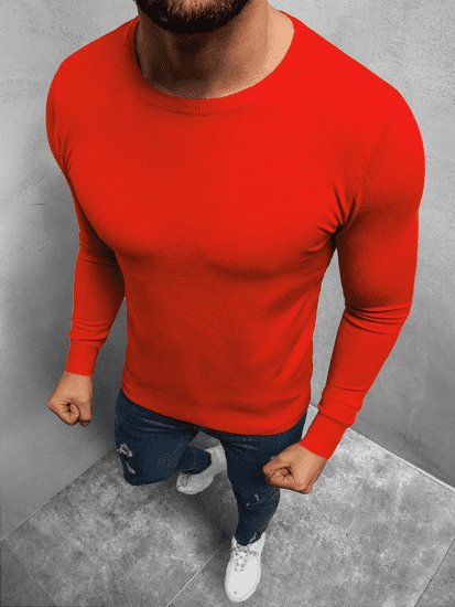 Ozonee Férfi pulóver Szép piros