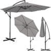 Kerti esernyő a karján, kereken dönthető, átm. 300 cm sötétszürke