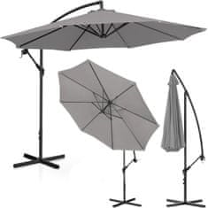 shumee Kerti esernyő a karján, kereken dönthető, átm. 300 cm sötétszürke