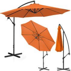 shumee Kerti esernyő a karján, kereken dönthető, átm. 300 cm narancssárga