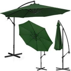 shumee Kerti esernyő a karján, kereken dönthető, átm. 300 cm zöld
