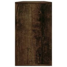 shumee füstös tölgyszínű szerelt fa cipőtároló pad 80 x 24 x 45 cm