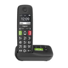 Gigaset E290A vezeték nélküli dect telefon nagy méretű gombokkal kihangosítható üzenetrögzítős fekete