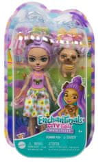 Mattel Enchantimals baba és kisállat - Penna Pug and Trusty, FNH22