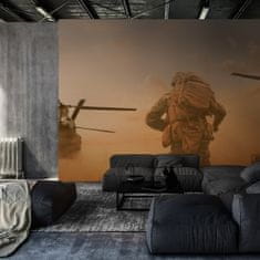 Muralo Fotótapéta a nappaliba DIVATAG Katonaság Fegyver 450 x 300 cm