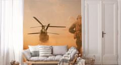 Muralo Fotótapéta a nappaliba DIVATAG Katonaság Fegyver 450 x 300 cm