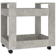 shumee betonszürke szerelt fa asztal-kocsi 60 x 45 x 60 cm