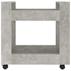 Vidaxl betonszürke szerelt fa asztal-kocsi 60 x 45 x 60 cm 816604