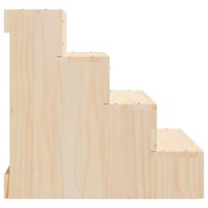 Vidaxl tömör fenyőfa kisállatlépcső 40 x 49 x 47 cm 822466