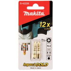 Makita 2 ütvecsapó bit Pz2 30mm IMPACT GOLD B-42226