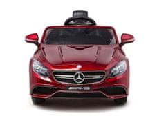 Lean-toys Akkumulátoros autó Mercedes S63 piros festék