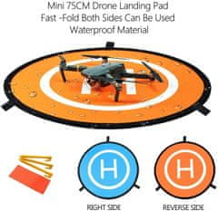 YUNIQUE GREEN-CLEAN Drone Landing Pad, 75 cm-es összecsukható vízálló Drone Landing Pad DJI Phantom 2/3/4/4 PRO, DJI Inspire1/2, DJI Mavic PRO, 3Dr Solo Drone számára