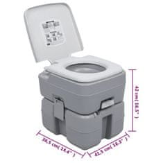 Vidaxl hordozható kemping-WC és -kézmosóállvány víztartállyal 3154914