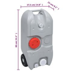 Vidaxl hordozható kemping-kézmosóállvány víztartállyal 3154904
