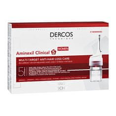 Többcélú kezelés hajhullásban szenvedő nőknek Dercos Aminexil Clinical 5 21 x 6 ml