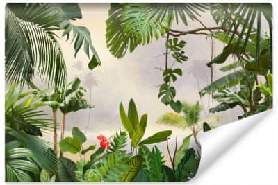Muralo Fotótapéta a Nappaliba Dzsungel Növényzet TERMÉSZET 300 x 210 cm